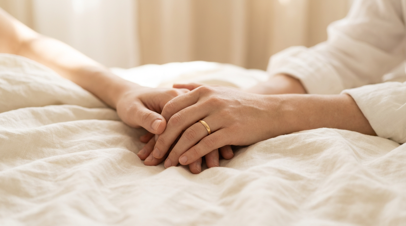 Pareja compartiendo un momento íntimo